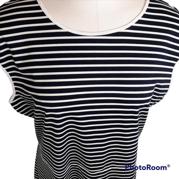 Draper James Striped Dress Nassau Navy Multi Size XL - Picture 4 of 12